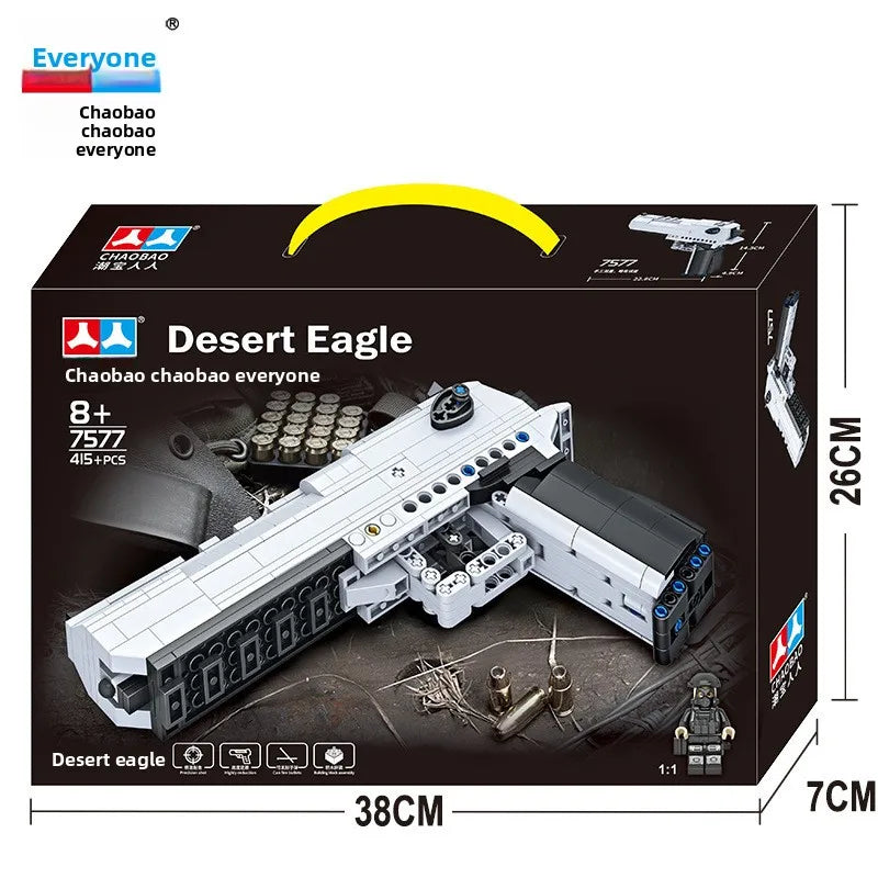 PISTOLET DESERT EAGLE Z KLOCKÓW (415+ CZĘŚCI)