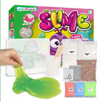 ZESTAW DO ROBIENIA SLIME DLA DZIECI DIY AKCESORIA ZABAWA SENSORYCZNA STEAM