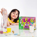 ZESTAW DO ROBIENIA SLIME DLA DZIECI DIY AKCESORIA ZABAWA SENSORYCZNA STEAM