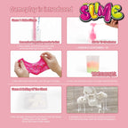 ZESTAW DO ROBIENIA SLIME DLA DZIECI DIY AKCESORIA ZABAWA SENSORYCZNA STEAM