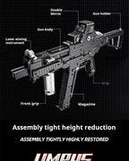 MEGA CONSTRUCTOR BROŃ KARABIN ASIC 1609 CZĘŚCI UMP-45 PREZENT