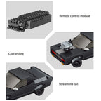 BLOCK RC CAR CZARNY SPORTOWY STEROWANY SAMOCHÓD Z KLOCKÓW, 249 EL., 1:20