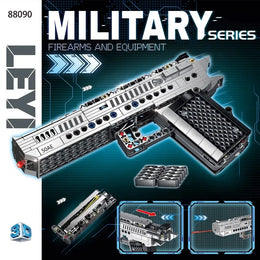 PISTOLET KONSTRUKCYJNY DLA DZIECI MILITARY SERIES 50AE 408 EL. KLOCKI