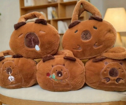 PLUSZOWA TOREBKA KAPIBARA NOWY MODEL KUFEREK KAPIBARA TORBA KAPIBARA 25CM