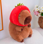 Truskawka kapibara pluszak kapibara z czapką truskawką kapibara