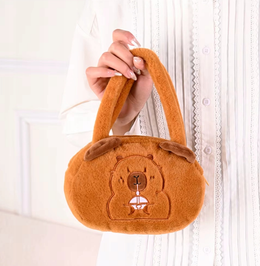 PLUSZOWA TOREBKA KAPIBARA NOWY MODEL KUFEREK KAPIBARA TORBA KAPIBARA 25CM