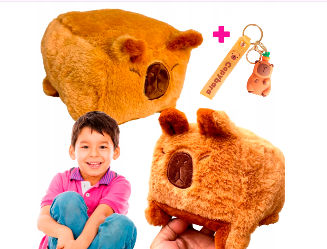 CAPYBARA MASKOTKA KAPIBARA PLUSZAK KWADRAT 15 CM KWADRATOWY MIŚ KAPYBARA