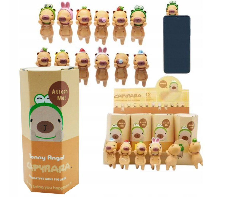 KAPIBARA HIPPERS CAPYBARA MINI LALECZKA ZAWIESZKA NA TELEFON SONNY ANGEL