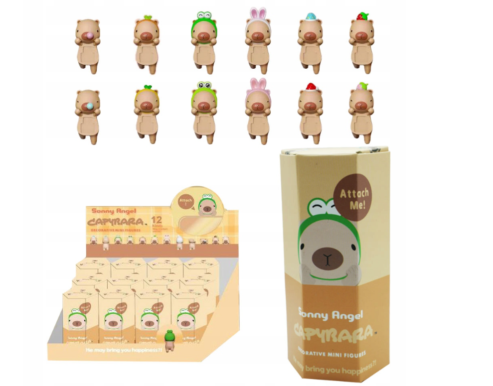KAPIBARA HIPPERS CAPYBARA MINI LALECZKA ZAWIESZKA NA TELEFON SONNY ANGEL