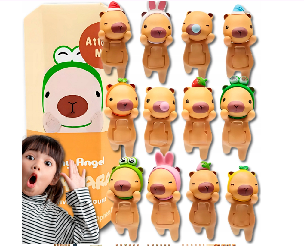 KAPIBARA HIPPERS CAPYBARA MINI LALECZKA ZAWIESZKA NA TELEFON SONNY ANGEL