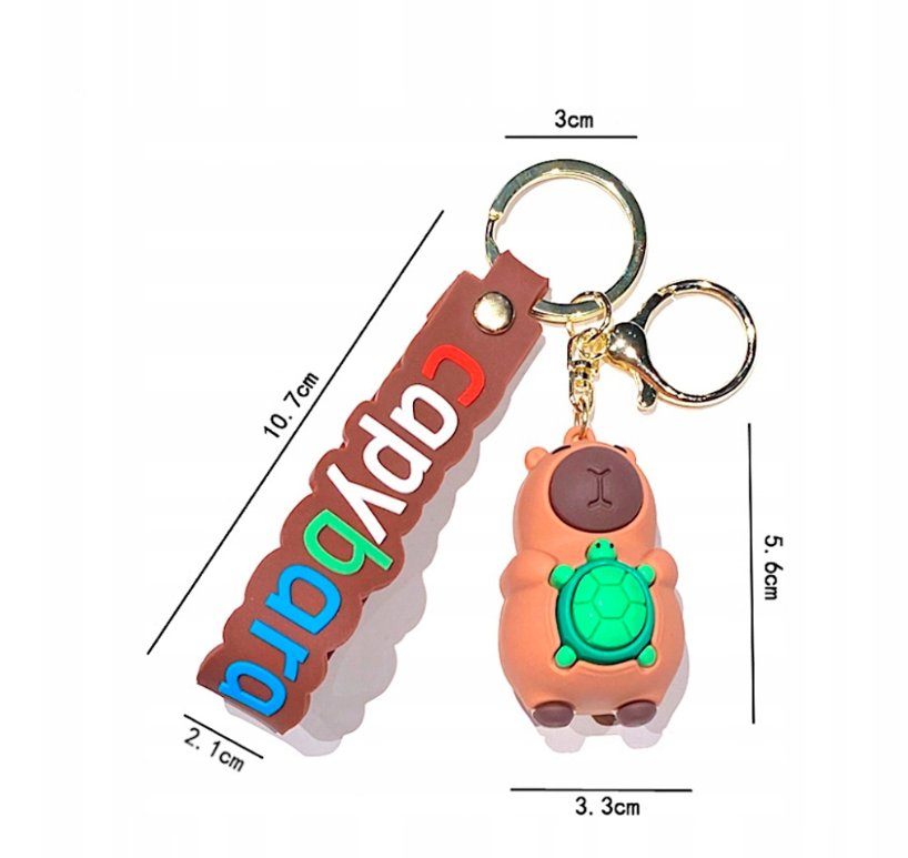 KAPIBARA MASKOTKA PLUSZ CAPIBARA BURGER PLUSZ MIĘKKA ZABAWKA PREZENT 30CM