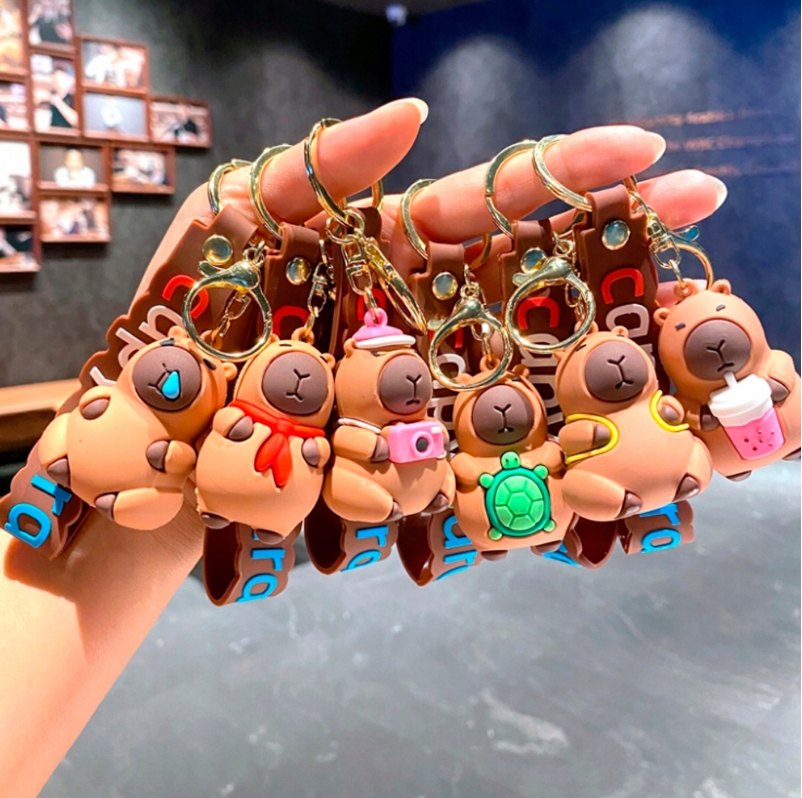 KAPIBARA MASKOTKA PLUSZ CAPIBARA BURGER PLUSZ MIĘKKA ZABAWKA PREZENT 30CM