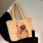 PLUSZOWA TORBA NA RAMIĘ Z KAPIBARĄ MIĘKKA PRZENOŚNA TOREBKA UROCZY PREZENT