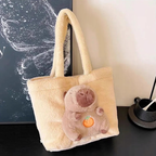 PLUSZOWA TORBA NA RAMIĘ Z KAPIBARĄ MIĘKKA PRZENOŚNA TOREBKA UROCZY PREZENT