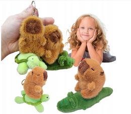 MASKOTKA BRELOK BRELOCZEK KAPIBARA PLUSZOWA JEŹDZIEC KAPIBARY 1STZ KAPIBARA