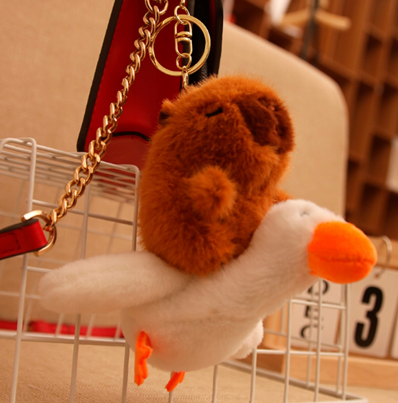 MASKOTKA BRELOK BRELOCZEK KAPIBARA PLUSZOWA JEŹDZIEC KAPIBARY 1STZ KAPIBARA