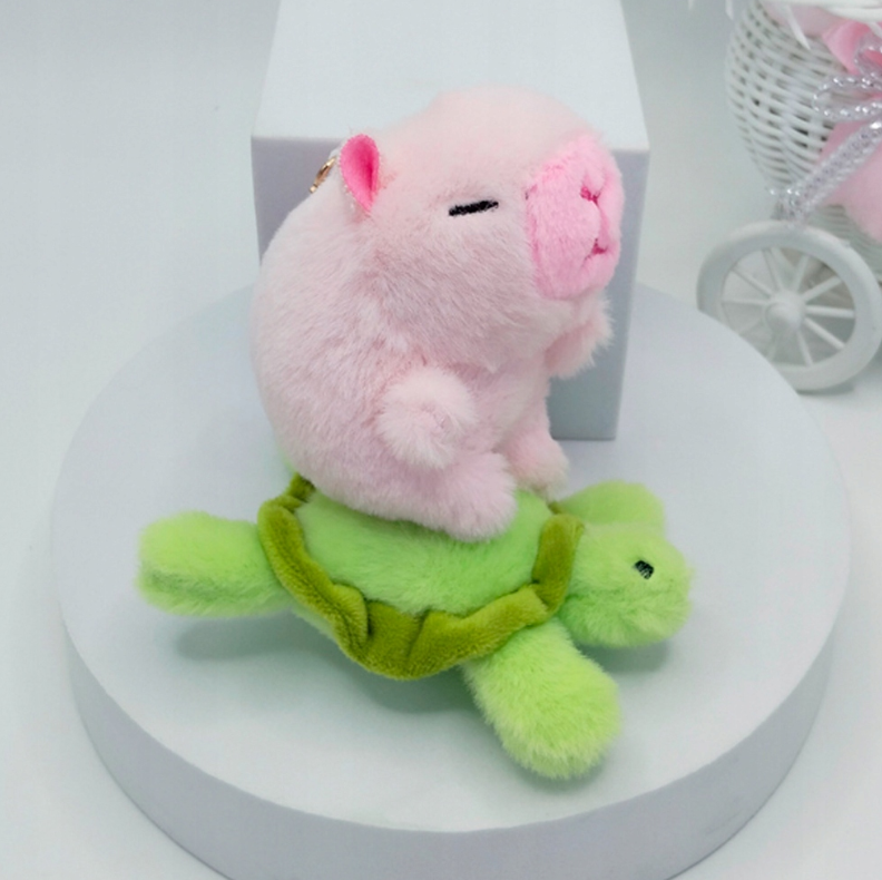 MASKOTKA BRELOK BRELOCZEK KAPIBARA PLUSZOWA JEŹDZIEC KAPIBARY 1STZ KAPIBARA