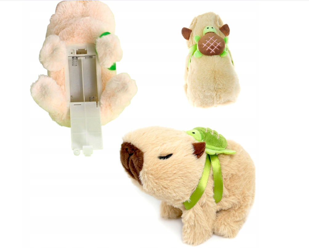 KAPIBARA ZABAWKA INTERAKTYWNA SKACZE WYDAJE KAPIBAROWE ODGŁOSY MASKOTKA