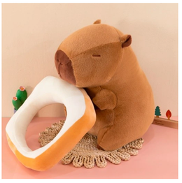 MASKOTKA PLUSZOWA KAPIBARA CAPYBARA CHLEBEK TOST PRZYTULANKA NA PREZENT