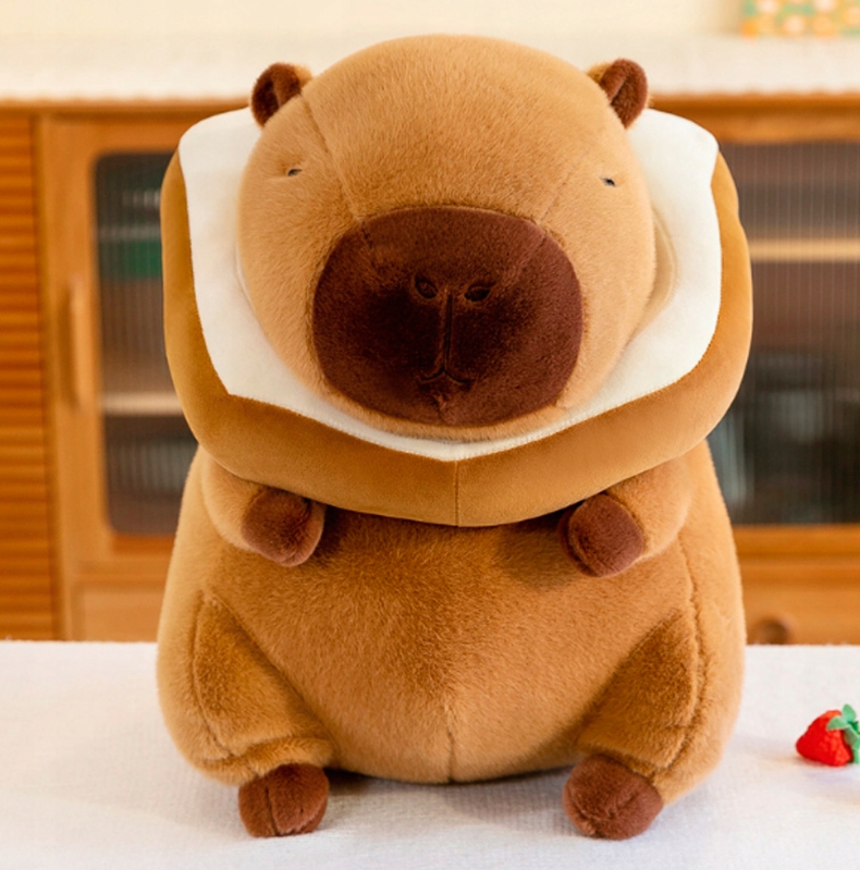 MASKOTKA PLUSZOWA KAPIBARA CAPYBARA CHLEBEK TOST PRZYTULANKA NA PREZENT