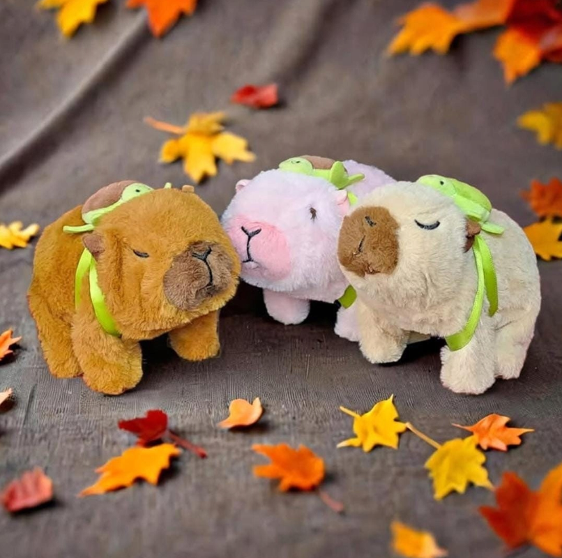 KAPIBARA ZABAWKA INTERAKTYWNA SKACZE WYDAJE KAPIBAROWE ODGŁOSY MASKOTKA