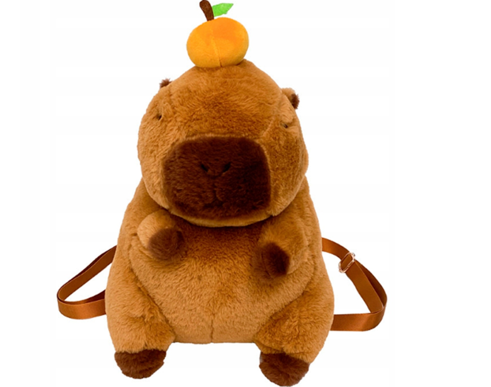 KAPIBARA PLECAK PLUSZOWY PLECACZEK CAPYBARA DO PRZEDSZKOLA SZKOŁY MASKOTKA