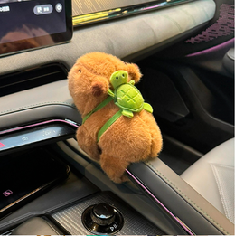 PLUSZAK KAPIBARA NA RĘKĘ Z PLECAKIEM ZABAWKA OPASKA MASKOTKA MIĘKKA PREZENT