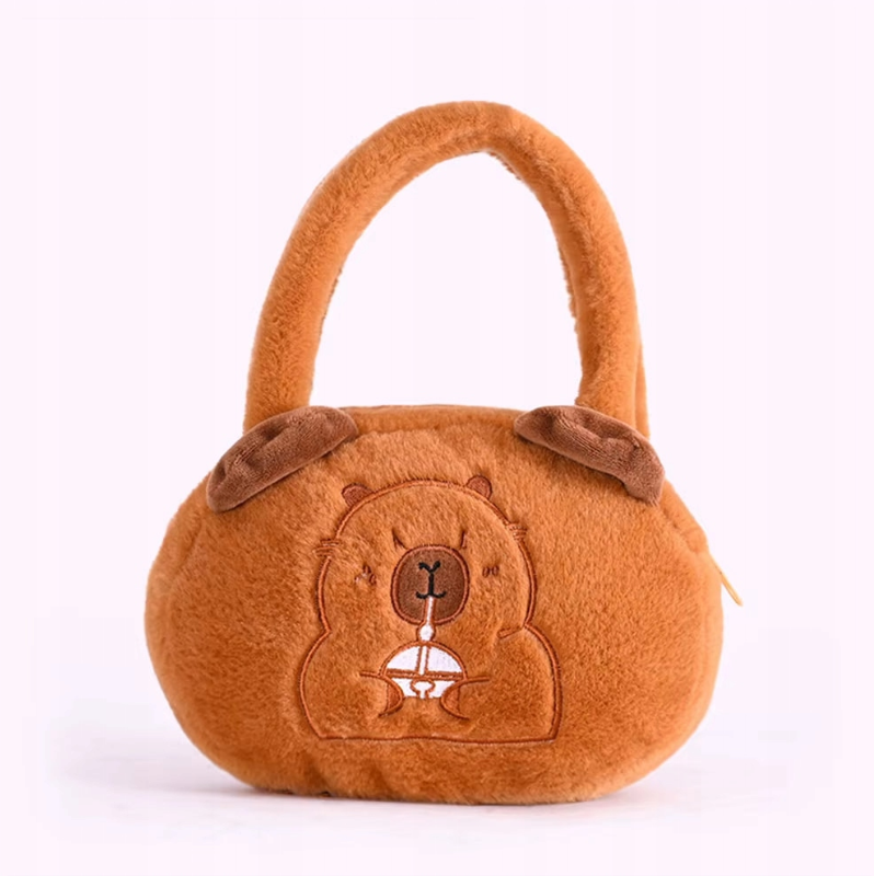 PLUSZOWA TOREBKA KAPIBARA NOWY MODEL KUFEREK KAPIBARA TORBA KAPIBARA 25CM