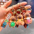 KAPIBARA MASKOTKA DUŻY PLUSZAK Z PLECAKIEM ŻÓŁWIA 25CM 2W1 MISIEK + BRELOK