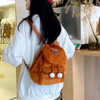 PLECACZEK PLECAK PLUSZOWY KAPIBARA MIĘKKI PLUSZOWA TORBA BRĄZOWY KAPIBARA