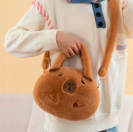 PLUSZOWA TOREBKA KAPIBARA NOWY KUFEREK + BRELOK KAPIBARA JAKO PREZENT TORBA