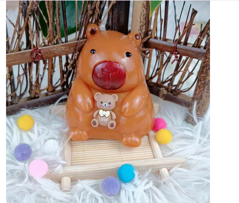 KAPIBARA GNIOTEK MOCHI SQUISHY SŁODKA SENSORYCZNY ANTYSTRESOWY DLA DZIECI