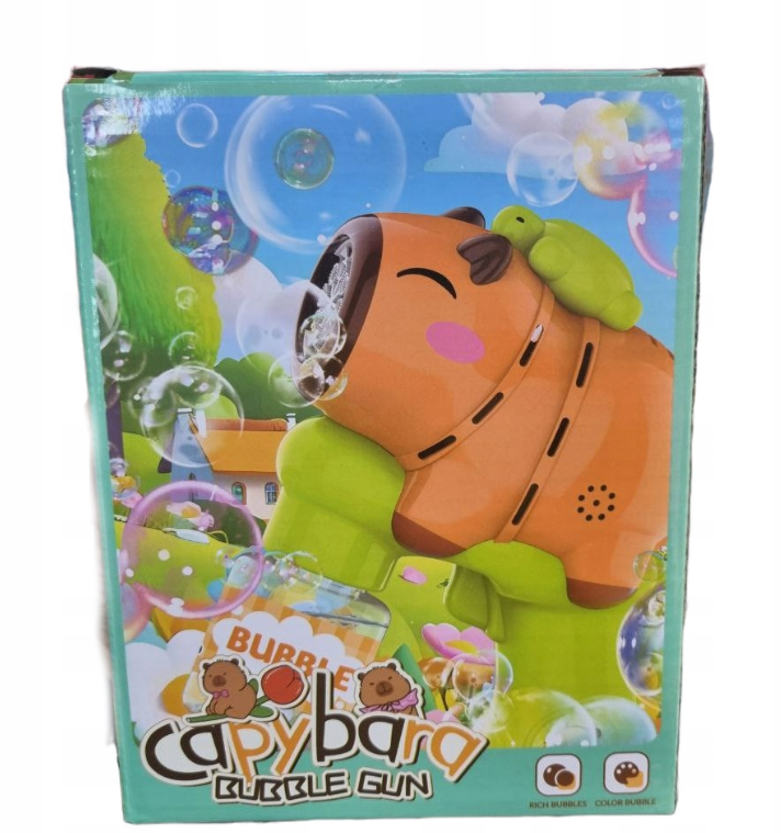 GENERATOR BĄBEL MYDLANYCH KAPIBARA PREZENT DLA DZIECI ŚWIĘTO AUTOMATYCZNY