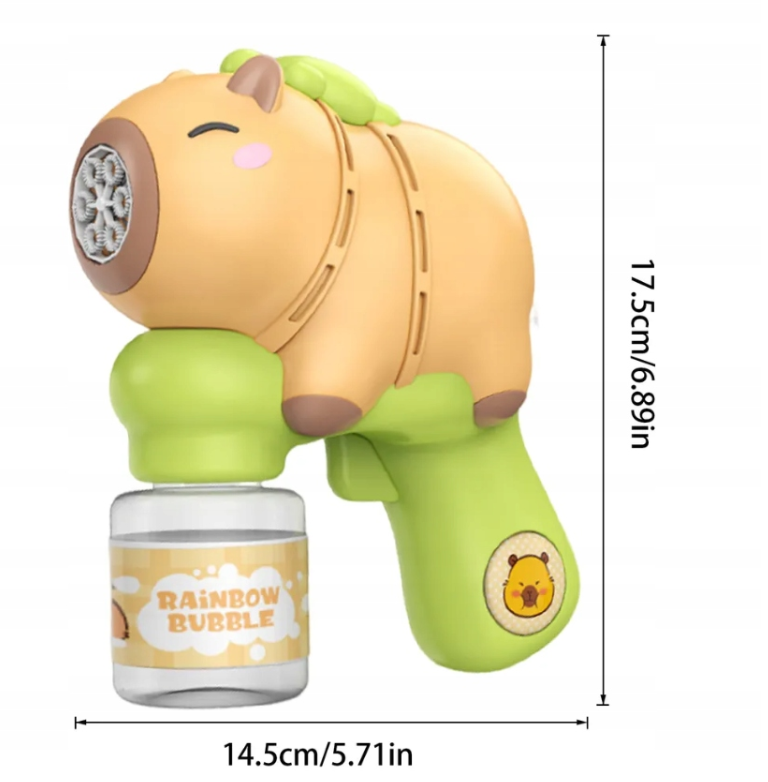 GENERATOR BĄBEL MYDLANYCH KAPIBARA PREZENT DLA DZIECI ŚWIĘTO AUTOMATYCZNY