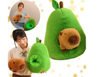 KAPIBARA W AWOKADO 2W1 PLUSZAK ZABAWKA MASKOTKA PLUSZOWA PRZYTULANKA 45CM