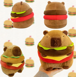 KAPIBARA BURGER PLUSZOWA SŁODKA ZABAWKA MIĘKKA PODUSZKA DLA DZIECKA PREZENT