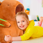 DUŻY MASKOTKA PLUSZOWA PLUSZAK KAPIBARA 80 CM KAPIBARA Z PLECAKIEM PREZENT