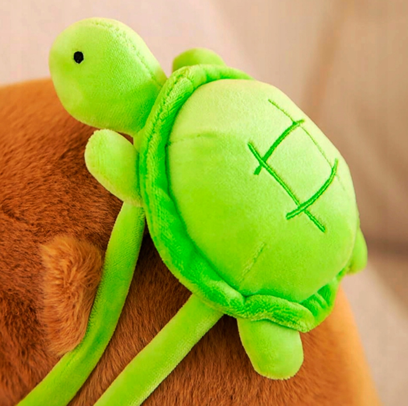 DUŻY MASKOTKA PLUSZOWA PLUSZAK KAPIBARA 100 CM KAPIBARA Z PLECAKIEM PREZENT