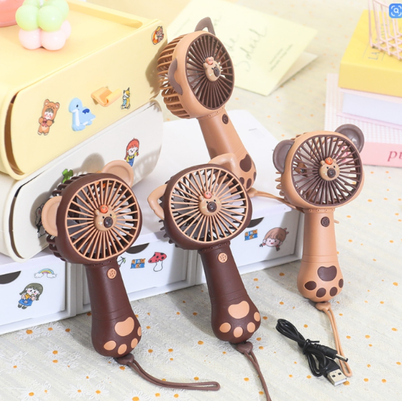 RĘCZNY PRZENOŚNY WENTYLATOR DZIECKO KAPIBARA SŁODKI WIATR ZWIERZĘ RADOŚĆ