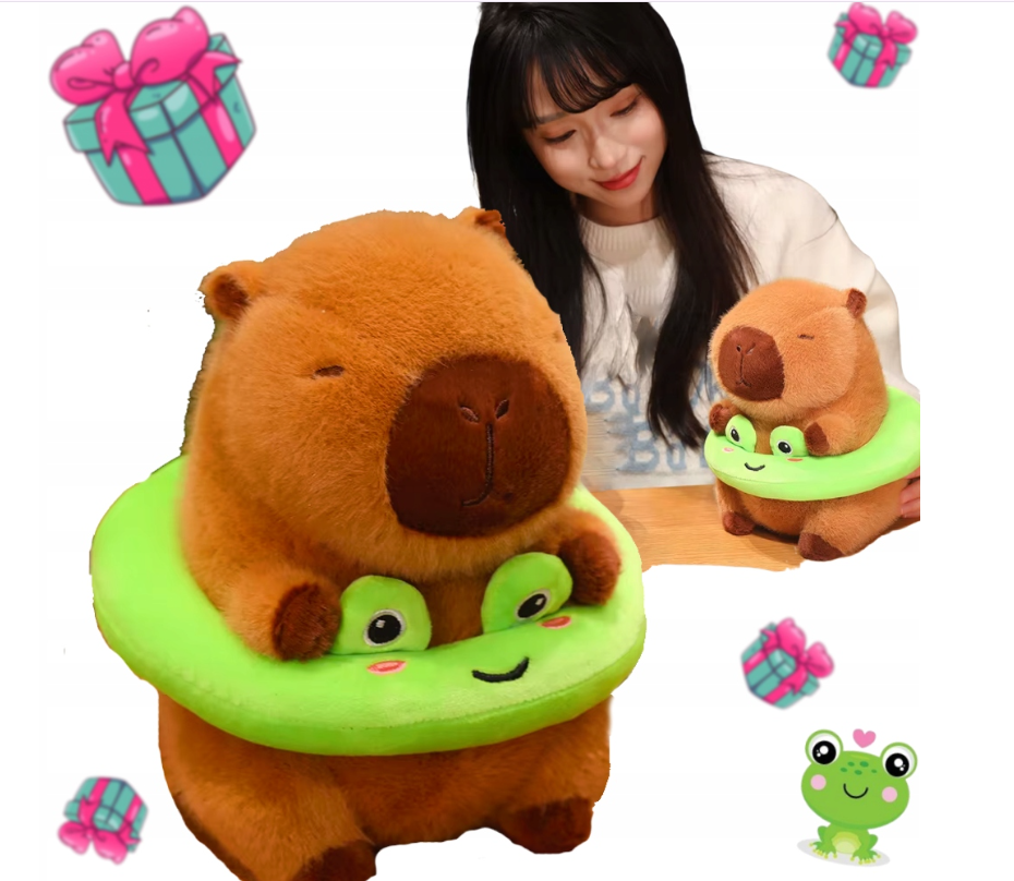 KAPIBARA ZABAWKA ŻABA ZWIERZĘ DZIECI BAWIĄ SIĘ PRZYJACIELE MIĘKKA PREZENT