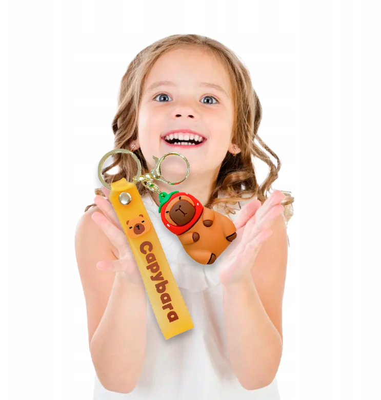 PLECAK PLUSZOWY PLECACZEK CAPYBARA + BRELOK KAPIBARA DO WYBORU NA PREZENT