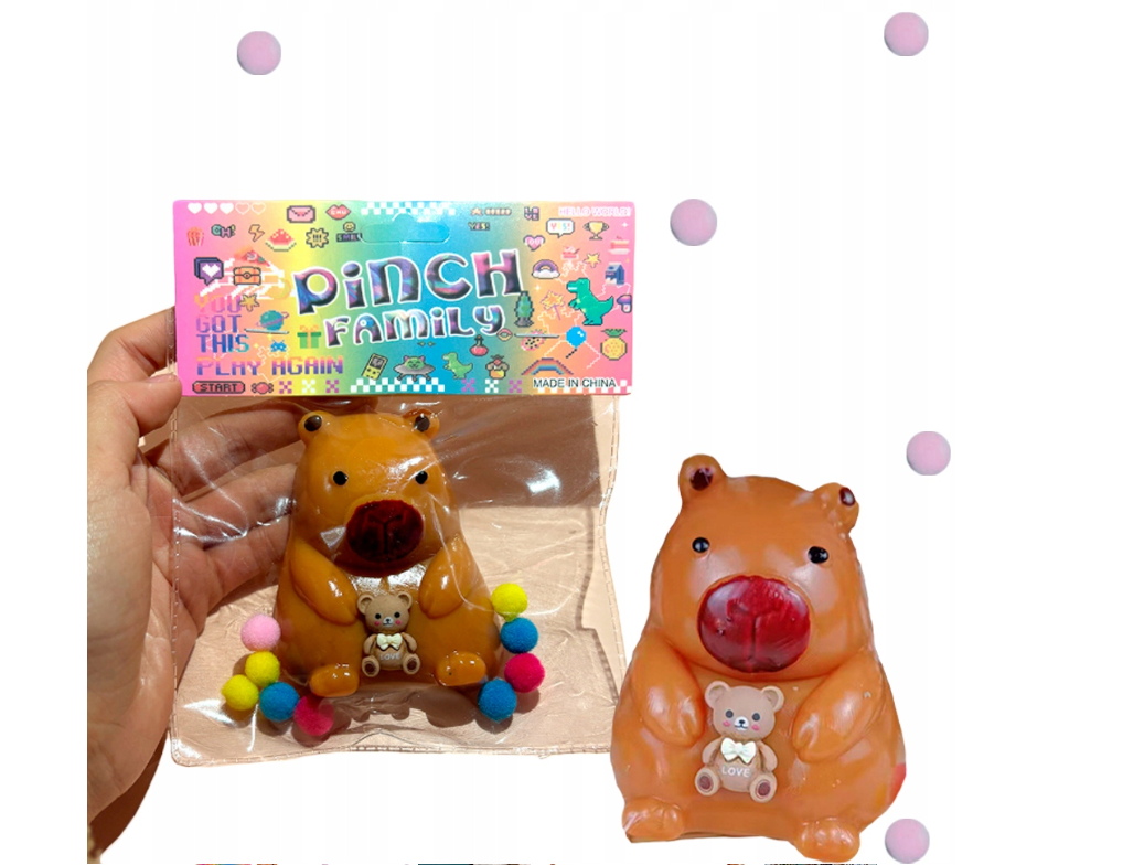 KAPIBARA GNIOTEK MOCHI SQUISHY SŁODKA SENSORYCZNY ANTYSTRESOWY DLA DZIECI
