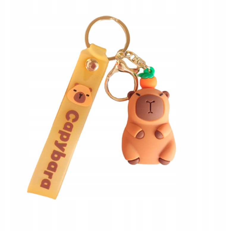 BRELOK Z KAPIBARĄ KAPIBARA CAPYBARA MASKOTKA BRELOCZEK FIGURKA DO PLECAKA