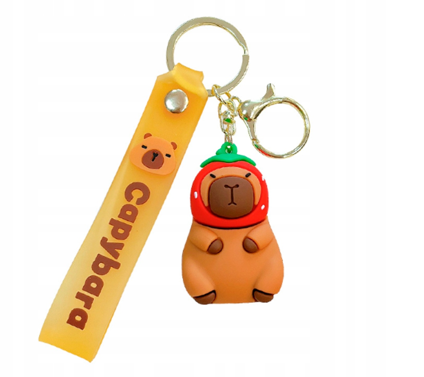 BRELOK Z KAPIBARĄ KAPIBARA CAPYBARA MASKOTKA BRELOCZEK FIGURKA DO PLECAKA
