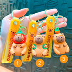 BRELOK Z KAPIBARĄ KAPIBARA CAPYBARA MASKOTKA BRELOCZEK FIGURKA DO PLECAKA
