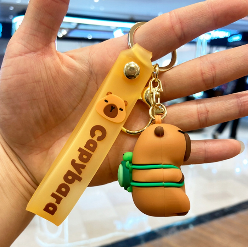 PLECAK PLUSZOWY PLECACZEK CAPYBARA + BRELOK KAPIBARA DO WYBORU NA PREZENT