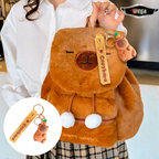 PLECAK PLUSZOWY PLECACZEK CAPYBARA + BRELOK KAPIBARA DO WYBORU NA PREZENT