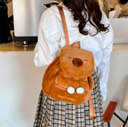 PLECAK PLUSZOWY PLECACZEK CAPYBARA + BRELOK KAPIBARA DO WYBORU NA PREZENT