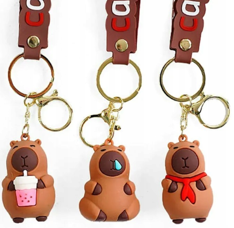 TOREBKA KAPIBARA NA RAMIĘ PLUSZOWA PRZENOŚNA TOREBKA + BRELOK NA PREZENT