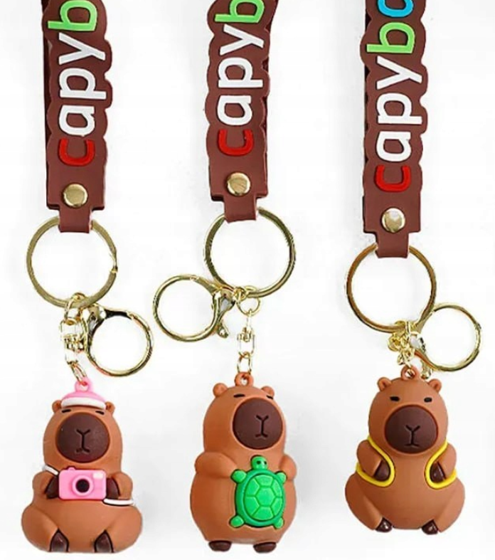 TOREBKA KAPIBARA NA RAMIĘ PLUSZOWA PRZENOŚNA TOREBKA + BRELOK NA PREZENT